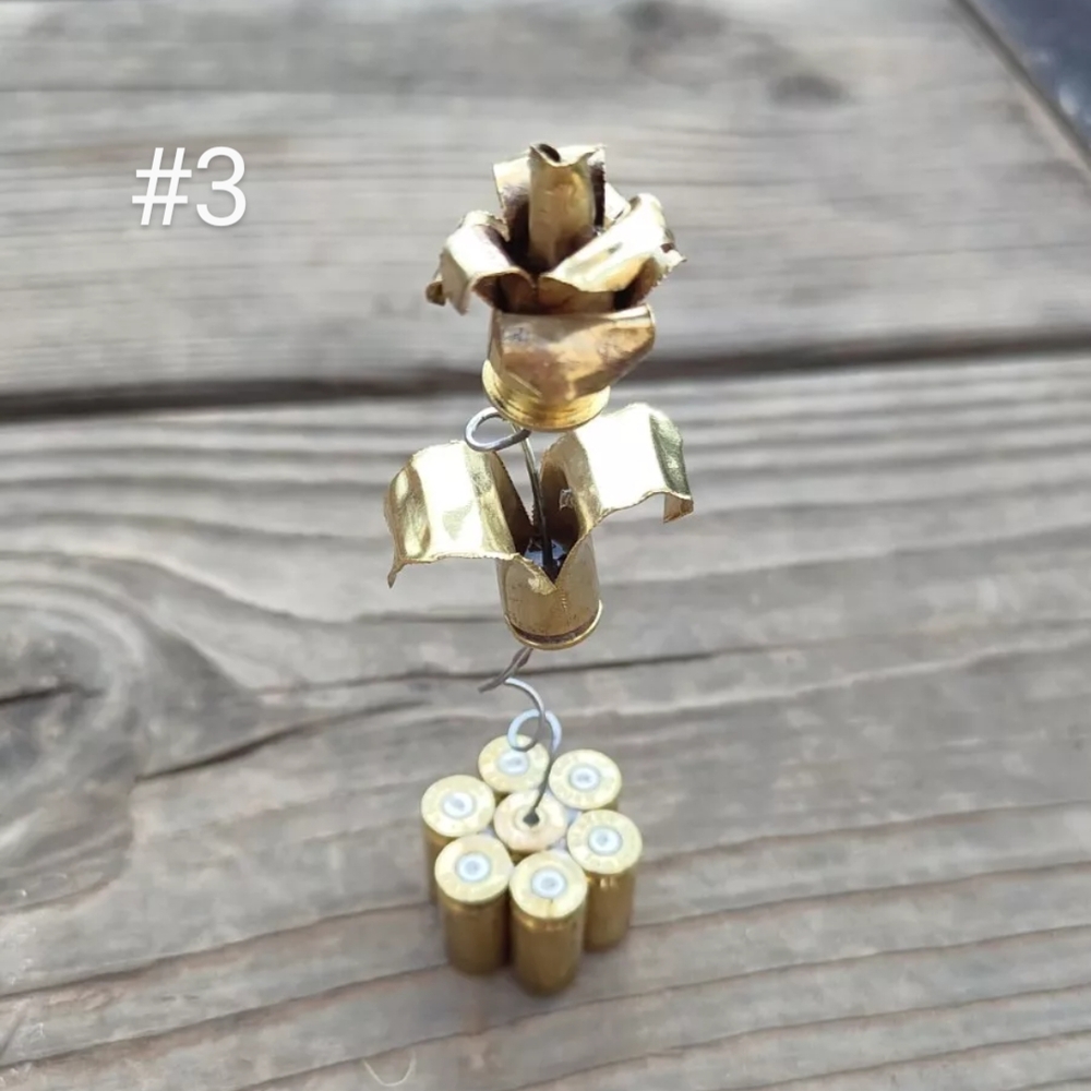 Bullet Rose Handmade Mens Women's Gift Unique  One Of A Kind Limited Edition